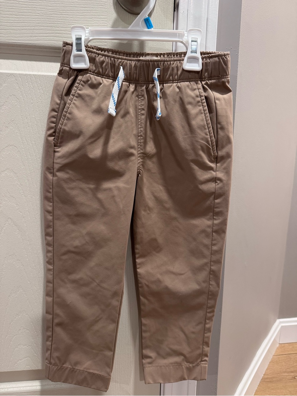 Crewcuts Active Tan Pull-On Chino Pants with Drawstring